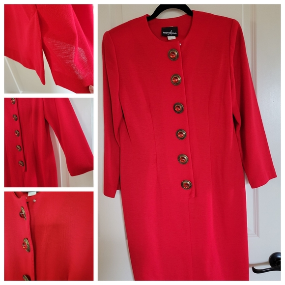 Positive Attitude Red dress stretchy style - Picture 8 of 12